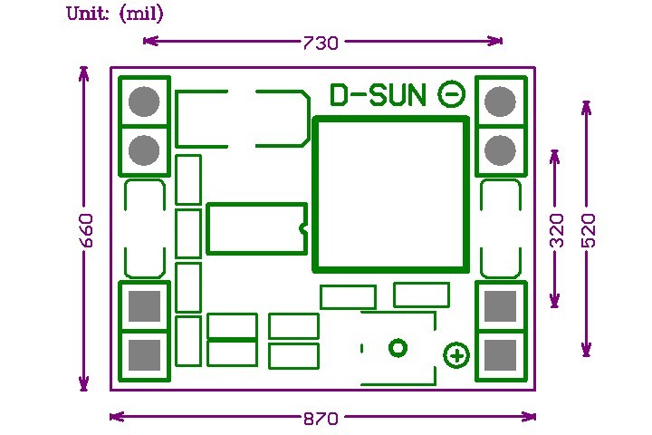 MP1584EN DC-DC 降壓電源模組
