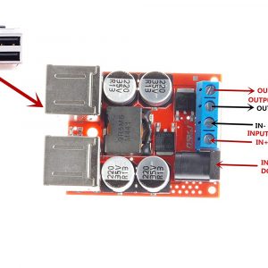 DC 電源降壓模組 8-35V 降壓 5V 8A 4路USB 輸出：圖片 4