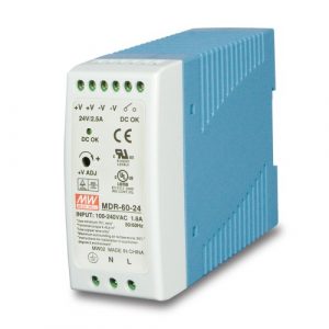 MEAN WELL MDR-60-24 明緯開關電源導軌式開關電源 24V/2.5A 60W 軌道式電源供應器：圖片 3