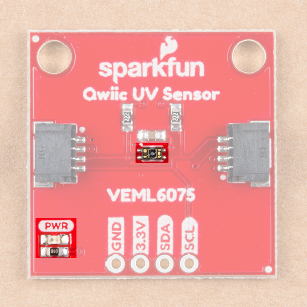 VEML6075 UV Light Sensor Breakout 紫外線光感測器- 具Qwiic 接口 