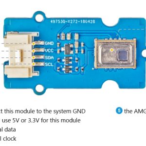 Grove - Infrared Temperature Sensor Array (AMG8833) 熱顯像模組：圖片 6
