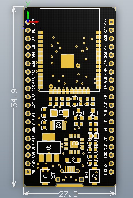 Goouuu esp32 模組開發板