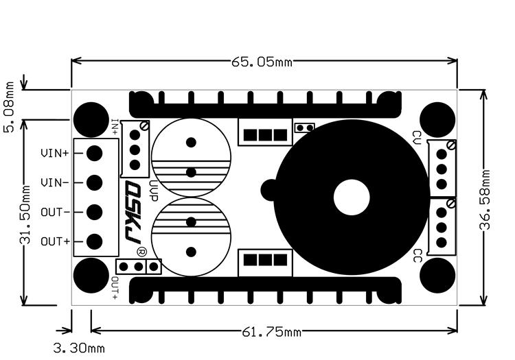 80W 自動升降壓恒流恒壓電源模組 9-35轉1-35V 12V24V 車載穩壓充電模組 恆流恆壓