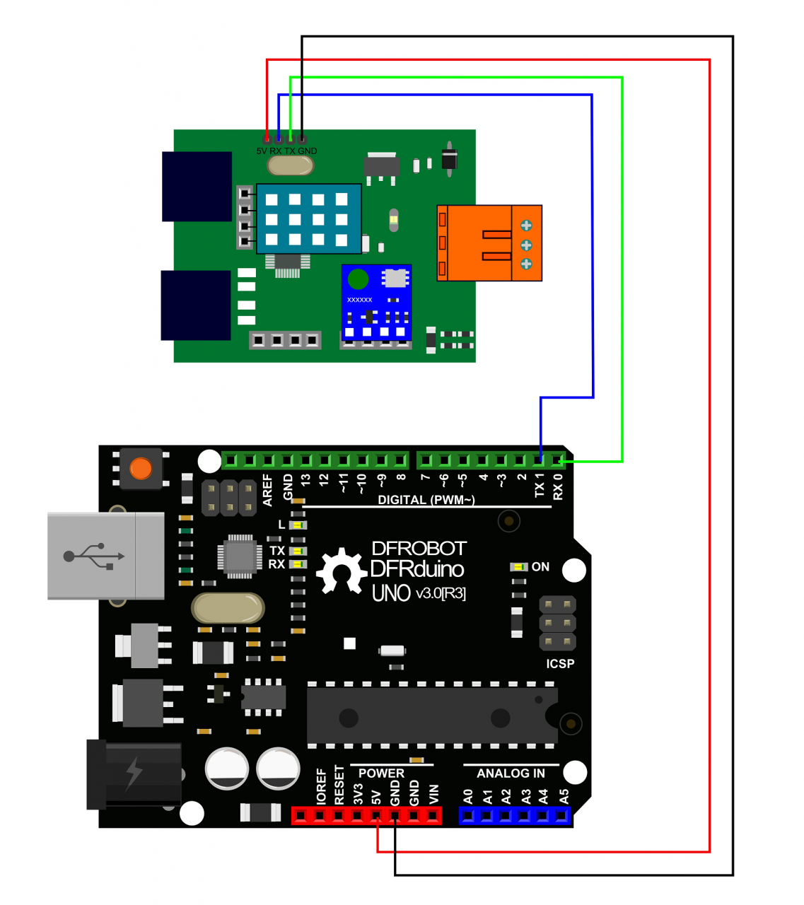 Sensor connection