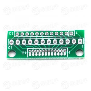 PCB 轉接板 1.27MM 2.0MM 2.54MM 12 針 36孔 ( 5 片一組)