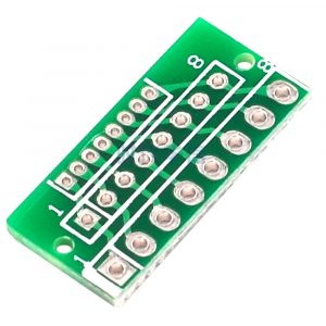 PCB 轉接板 1.27MM 2.0MM 2.54MM 8針 24孔 ( 5 片一組)