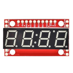 SparkFun 7-Segment Serial Display 多功能紅色4位7段顯示器 串口 TTL