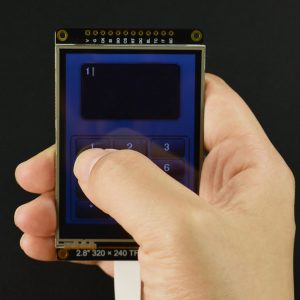 Arduino 2.8吋 IPS 320x240 彩色電阻觸摸顯示模組 支援 UNO、Leonardo、ESP32、ESP8266、FireBeetle M0