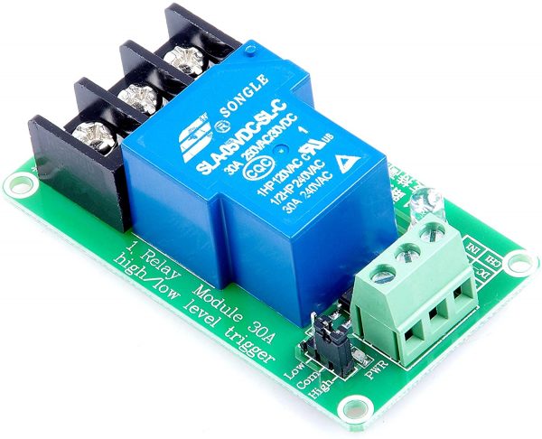 1通道 5V/ 30A大電流光耦隔離繼電器 (交流直流雙用) 5V 供電