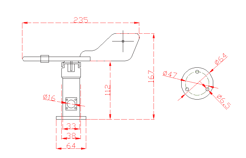 RS485 Wind Direction Transmitter