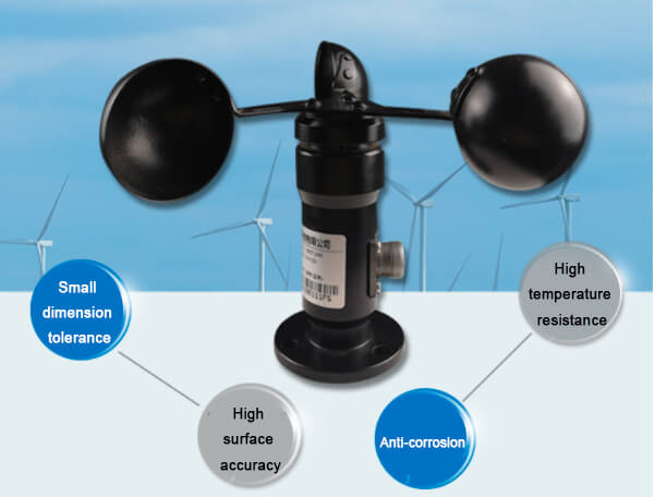 RS485 Wind Speed Transmitter Modbus 協議 鋁合金專業氣象風速儀 支援 Arduino 與樹莓派