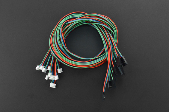 Gravity: 4Pin I2C/UART Sensor Cable for Arduino - 50cm (10 Pack) DFrobot 連接線