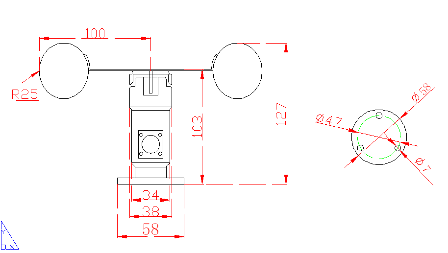 RS485 Wind Speed Transmitter