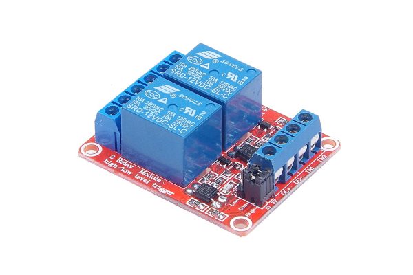 2路 12V 繼電器模組 光耦隔離 可設定高低電平觸發