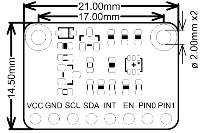 Fermion：TMF8701 Tof Distance Ranging Sensor (10-600mm）