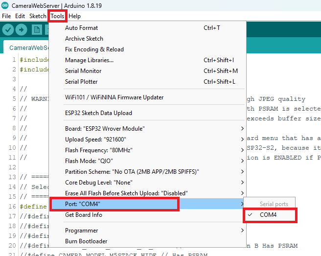 Arduino IDE 選擇 COM 連接埠