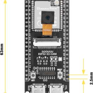 ESP32-S3 CAM 開發板 ESP32-S3-WROOM N16R8 ,附 OV2640 相機模組 送 USB 線：圖片 3